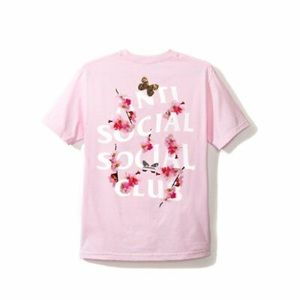 Anti Social Social Club Kkoch Tee Pink S - ASSC